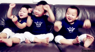 宋家三胞胎大韩民国万岁长大啦！都变成大长腿小男神啦！